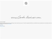 Tablet Screenshot of carolaescamez.com